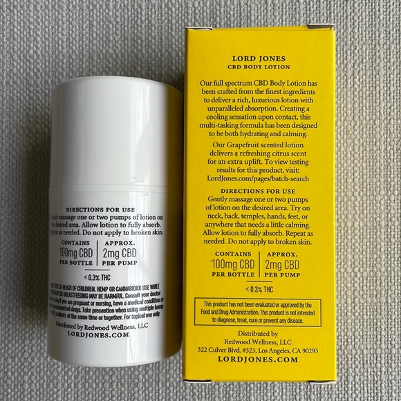 lord jones Bath & Body Lord Jones Body Lotion Grapefruit Fragrance